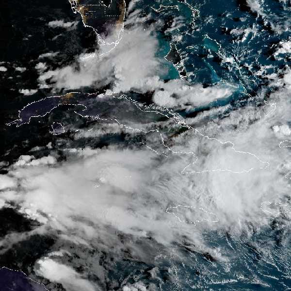 météo tropicale : Image satellite .