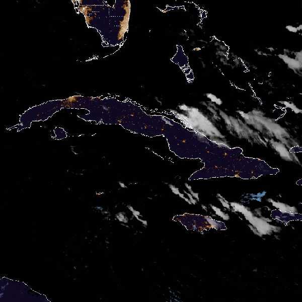 météo tropicale : Image satellite .