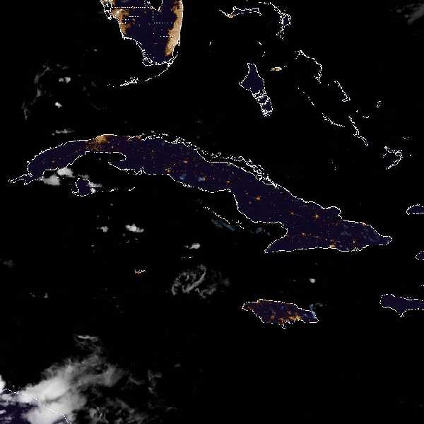 météo tropicale : Image satellite .