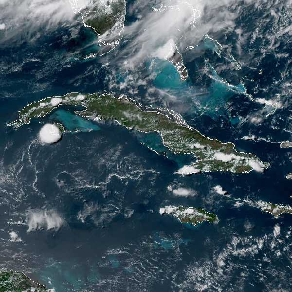 météo tropicale : Image satellite .