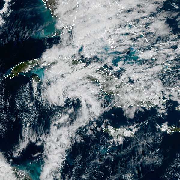 météo tropicale : Image satellite .