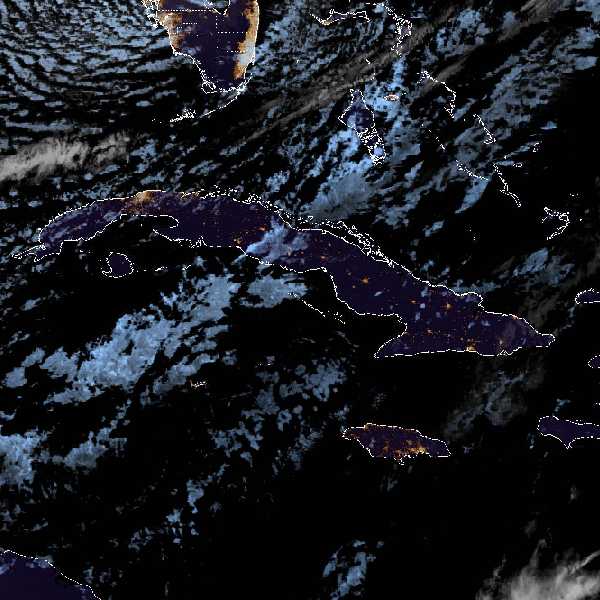 météo tropicale : Image satellite .
