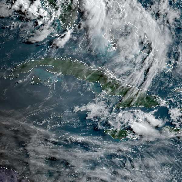 météo tropicale : Image satellite .