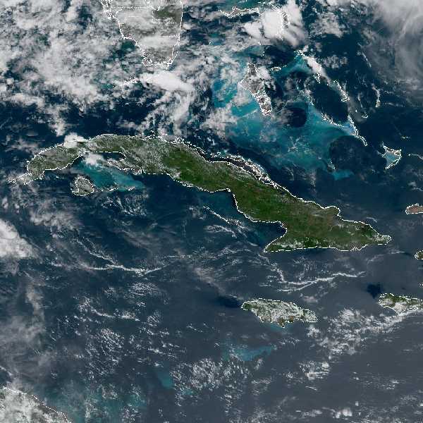 météo tropicale : Image satellite .