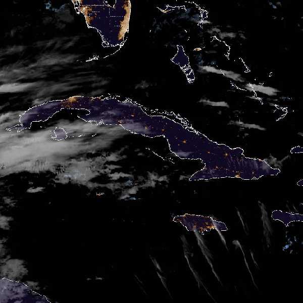 météo tropicale : Image satellite .