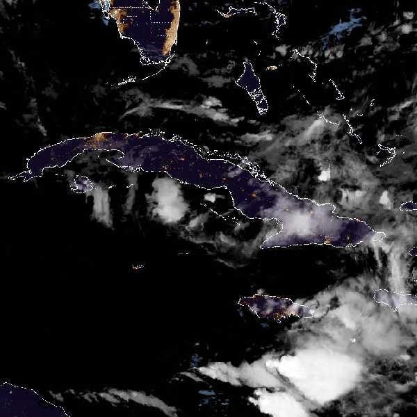météo tropicale : Image satellite .