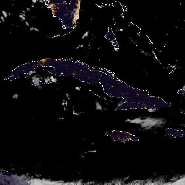 météo tropicale : Image satellite .