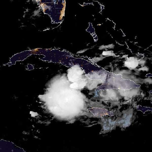 météo tropicale : Image satellite .