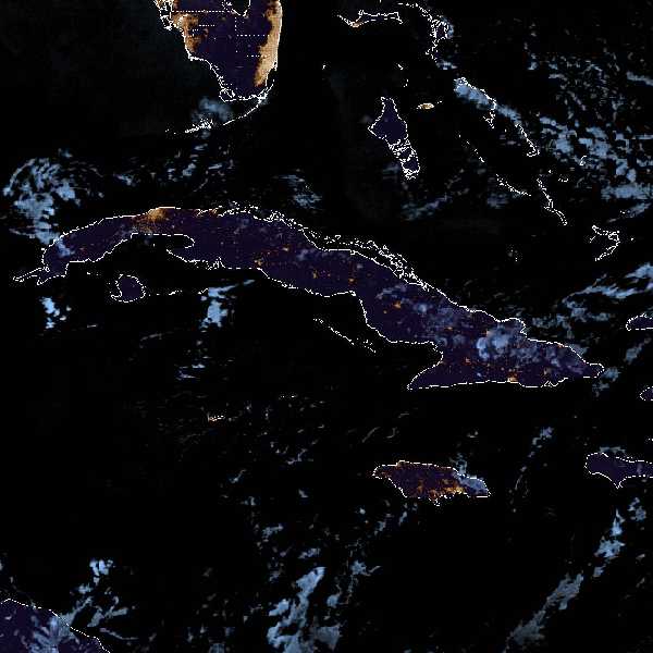 météo tropicale : Image satellite .