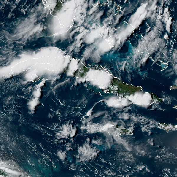 météo tropicale : Image satellite .