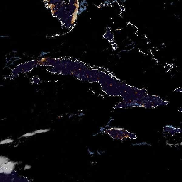météo tropicale : Image satellite .