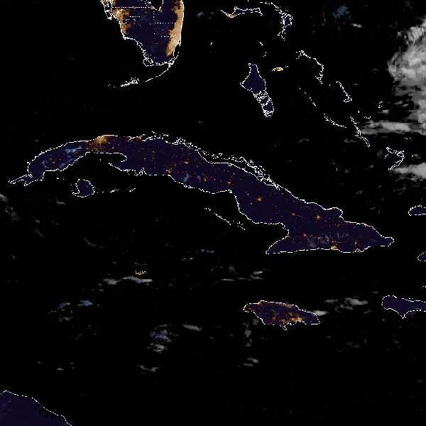 météo tropicale : Image satellite .