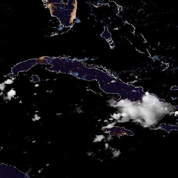 météo tropicale : Image satellite .