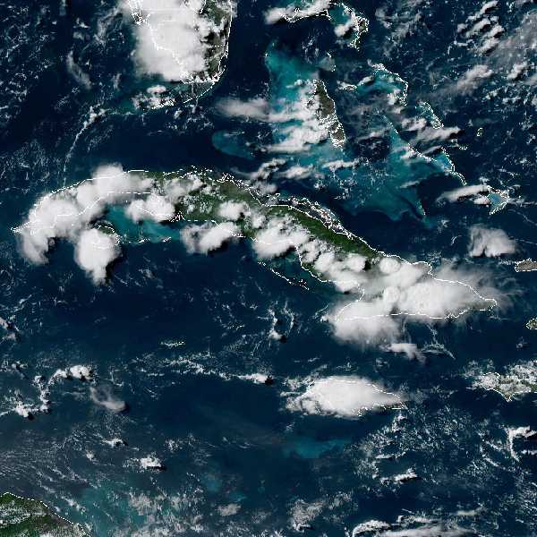 météo tropicale : Image satellite .