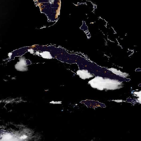 météo tropicale : Image satellite .