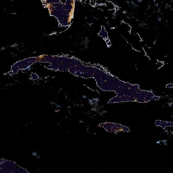 météo tropicale : Image satellite .