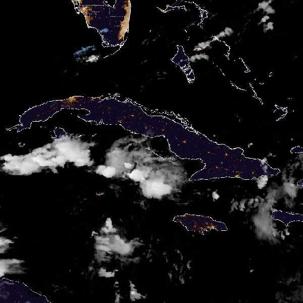 météo tropicale : Image satellite .