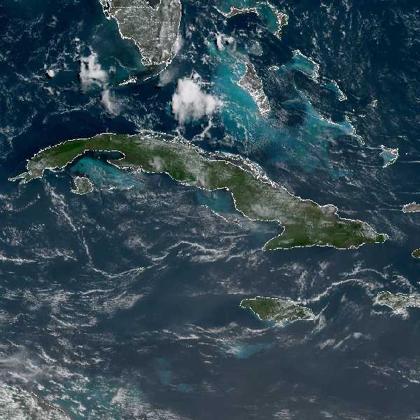 météo tropicale : Image satellite .