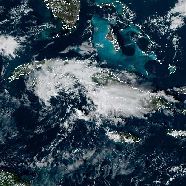 météo tropicale : Image satellite .