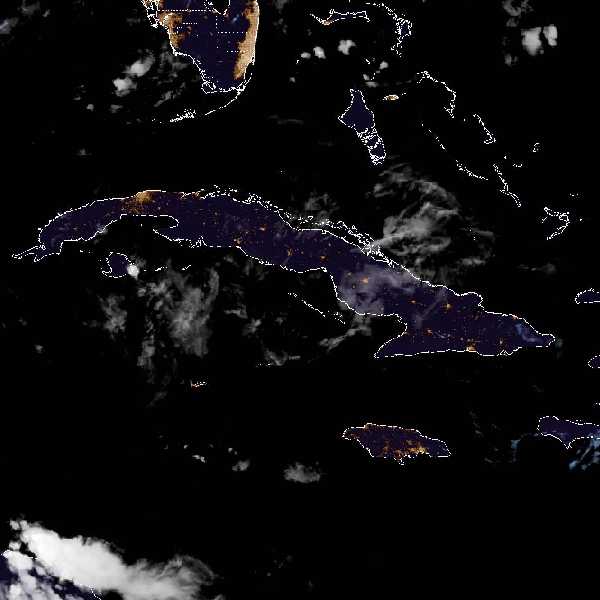 météo tropicale : Image satellite .