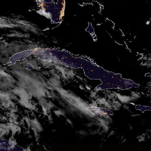 météo tropicale : Image satellite .