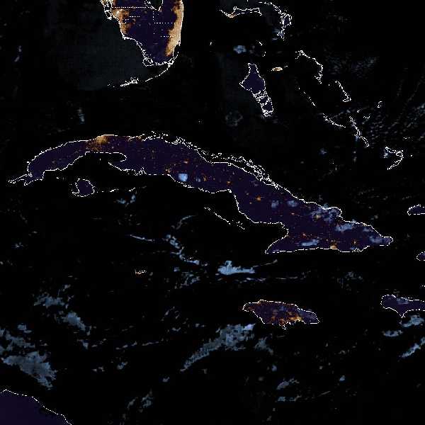 météo tropicale : Image satellite .