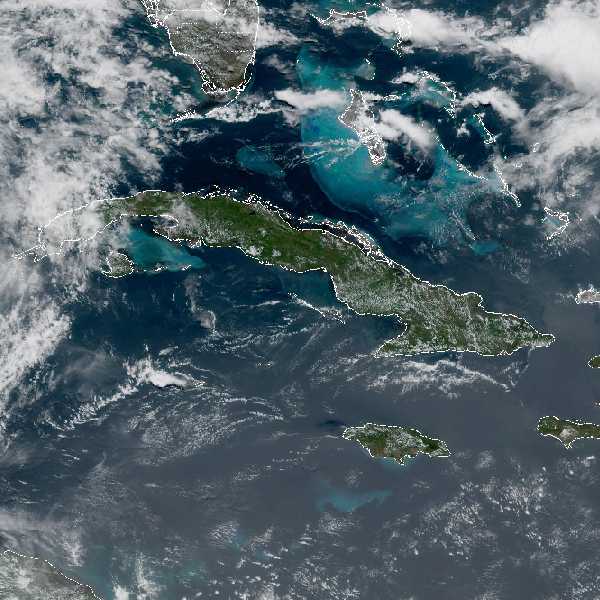 météo tropicale : Image satellite .