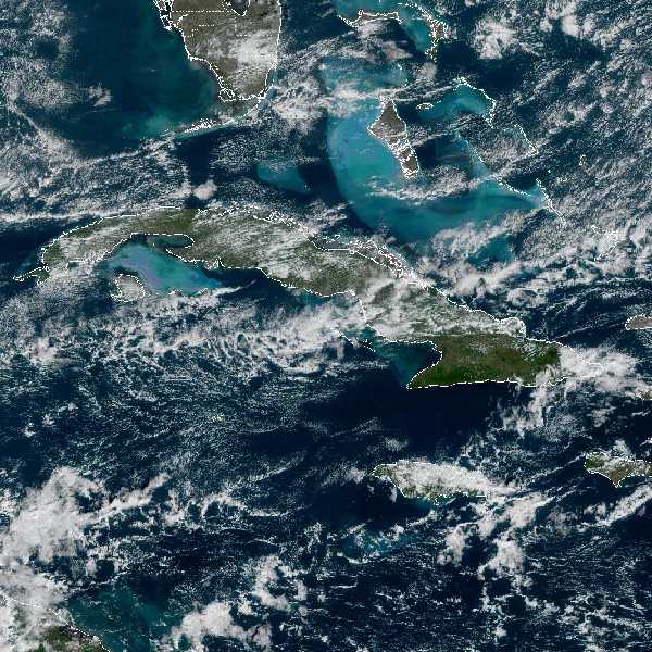 météo tropicale : Image satellite .