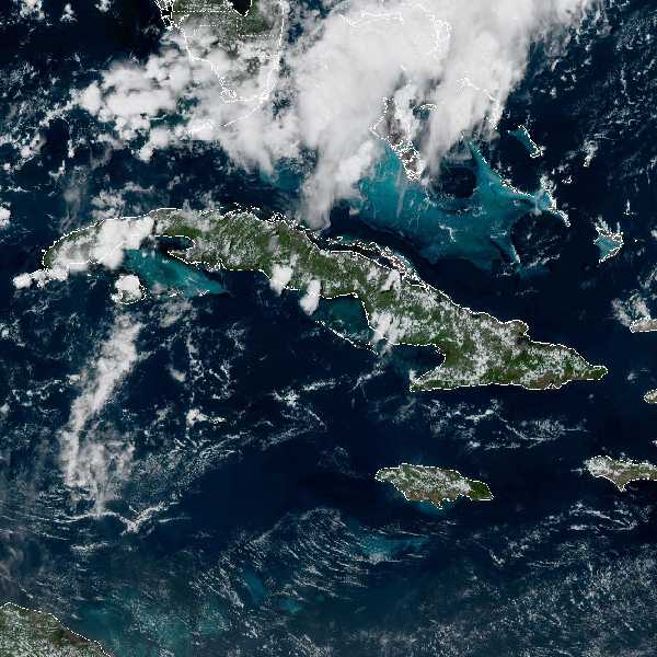 météo tropicale : Image satellite .