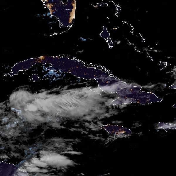 météo tropicale : Image satellite .