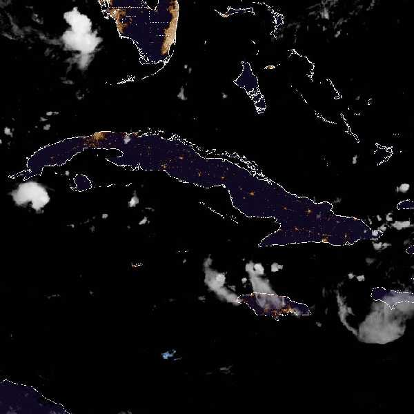 météo tropicale : Image satellite .