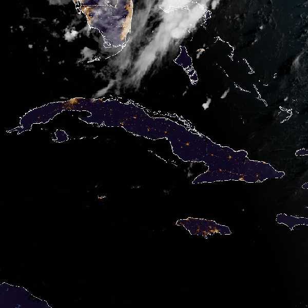 météo tropicale : Image satellite .