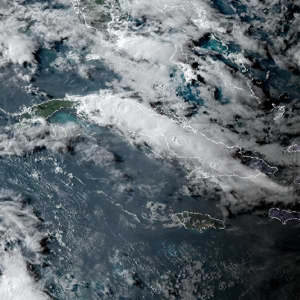 météo tropicale : Image satellite .