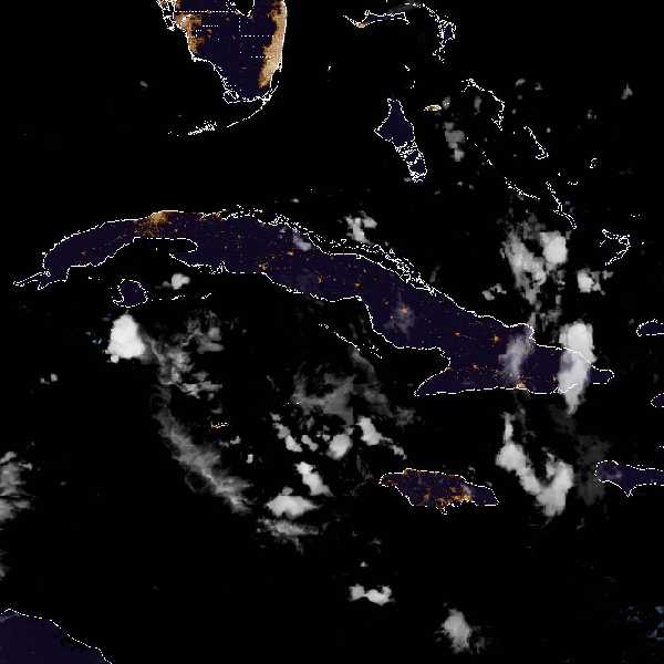 météo tropicale : Image satellite .
