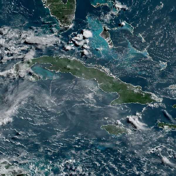 météo tropicale : Image satellite .