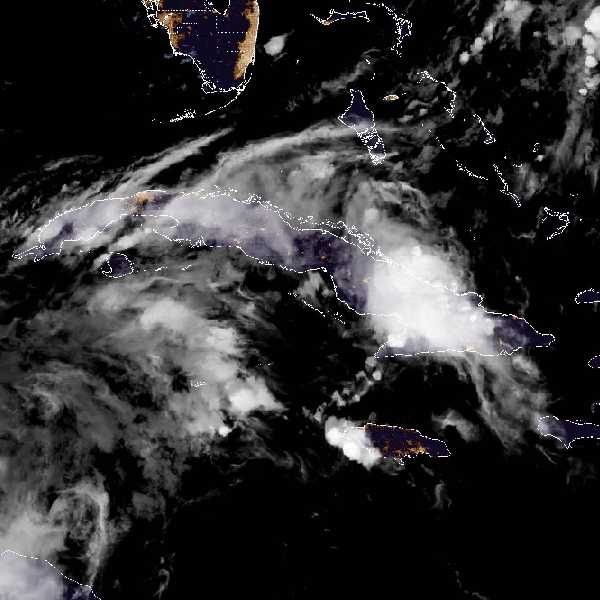 météo tropicale : Image satellite .