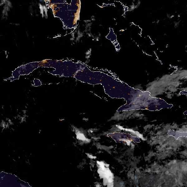 météo tropicale : Image satellite .
