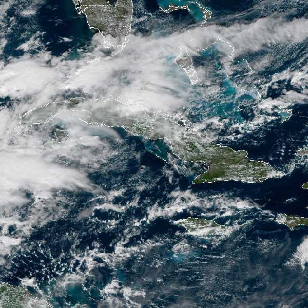 météo tropicale : Image satellite .