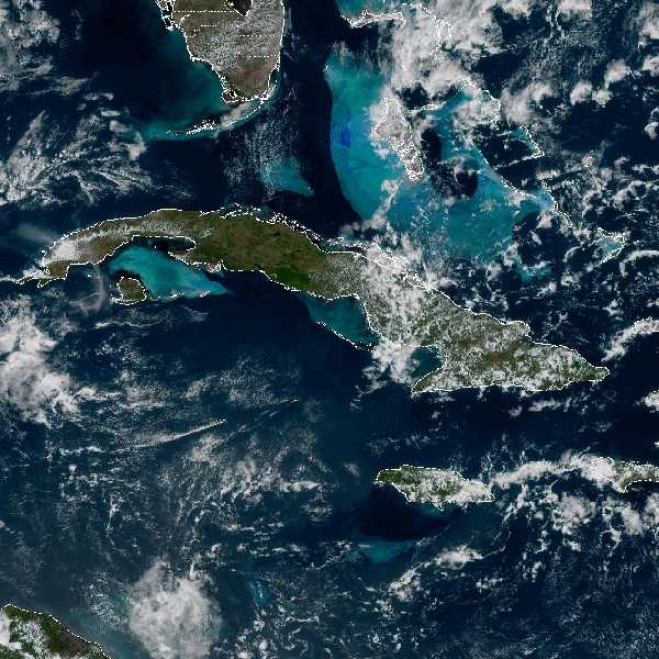 météo tropicale : Image satellite .