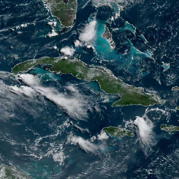 météo tropicale : Image satellite .