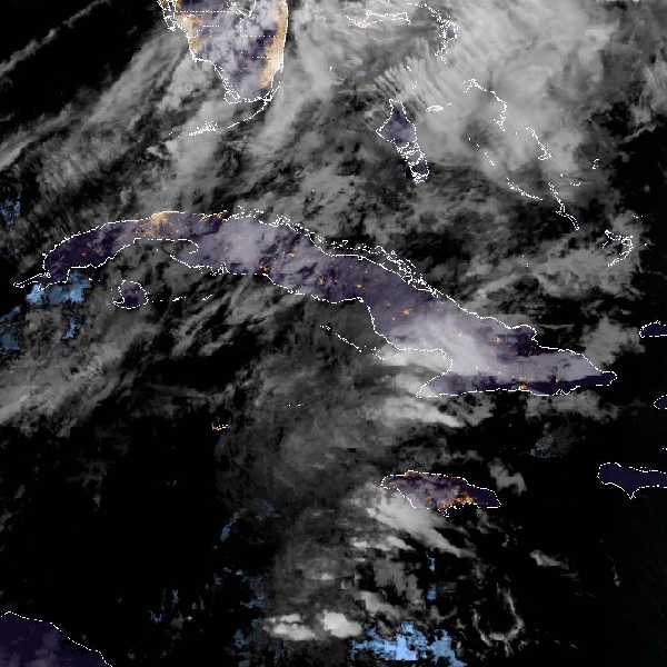 météo tropicale : Image satellite .