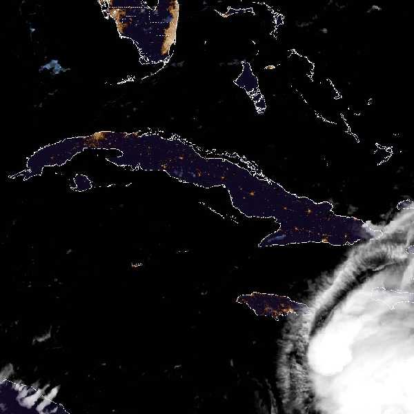 météo tropicale : Image satellite .
