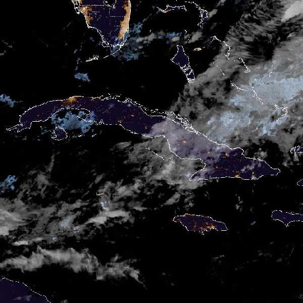 météo tropicale : Image satellite .