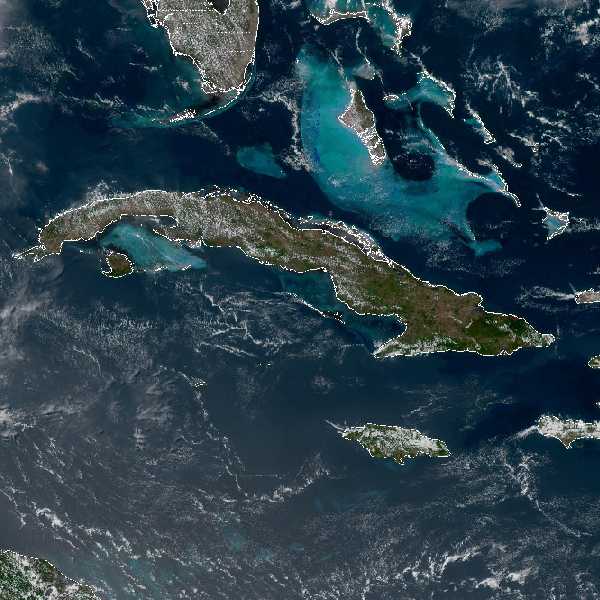 météo tropicale : Image satellite .