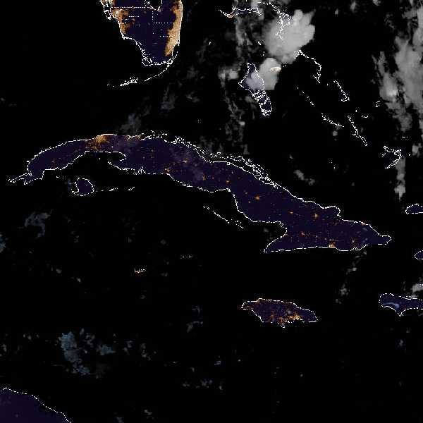 météo tropicale : Image satellite .