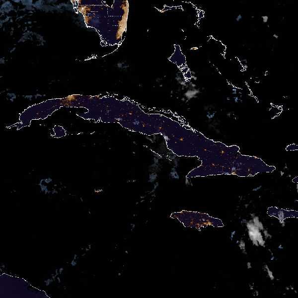 météo tropicale : Image satellite .
