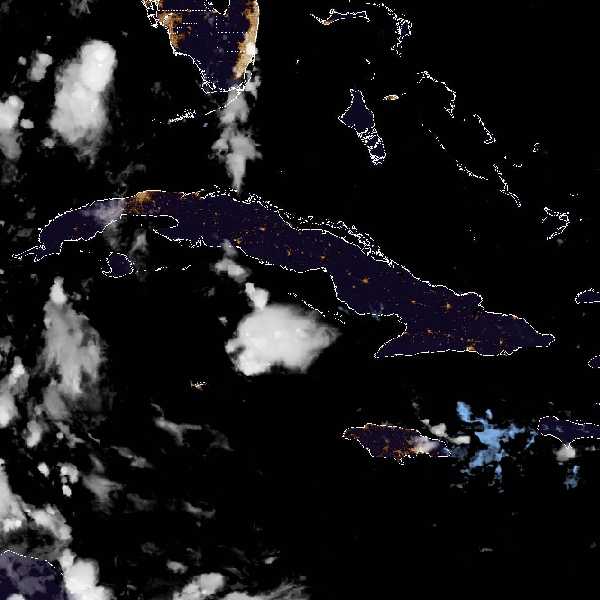 météo tropicale : Image satellite .