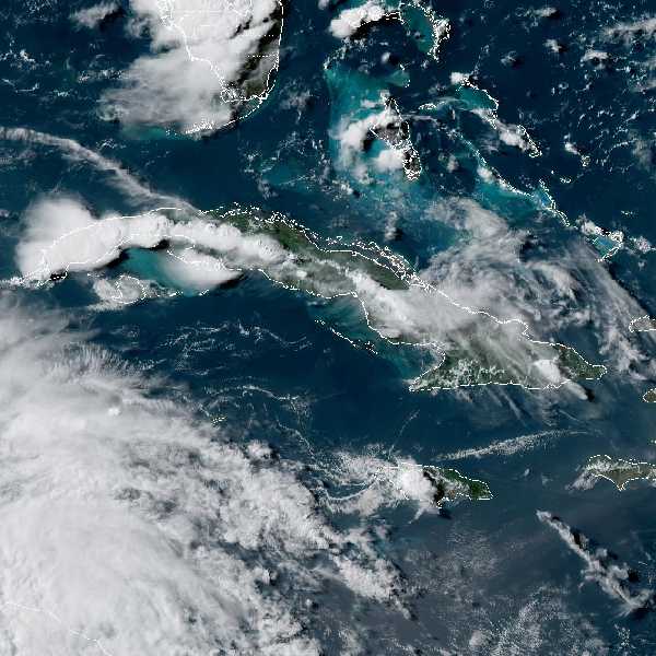 météo tropicale : Image satellite .