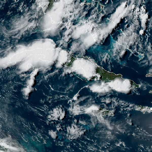 météo tropicale : Image satellite .