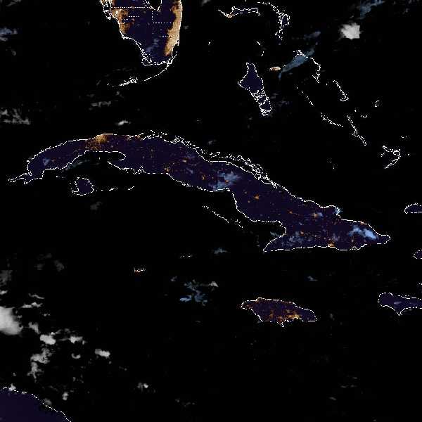 météo tropicale : Image satellite .